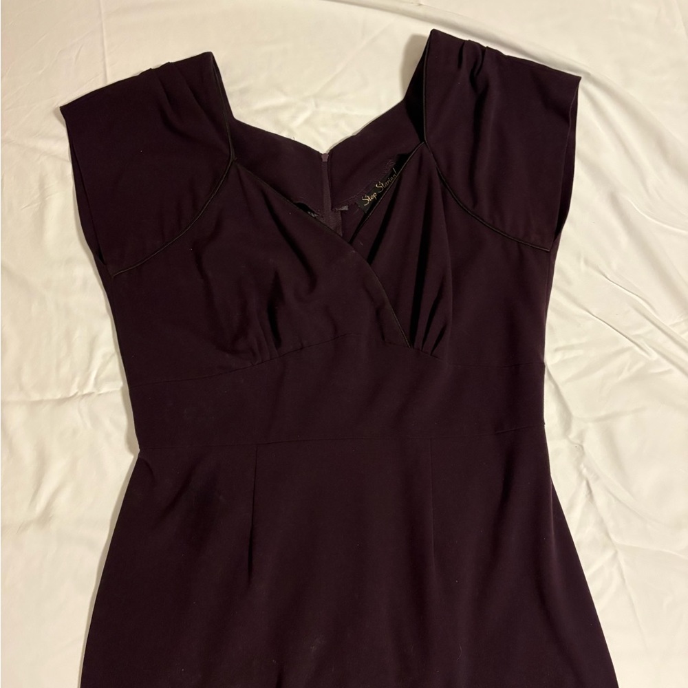Stop Staring Dark Purple PinUp style/vintage style dress